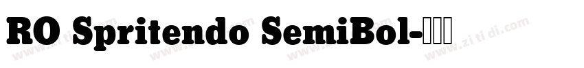 RO Spritendo SemiBol字体转换